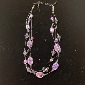 Dabby Reid Stunning Purple Beaded Necklace absolutely beautiful!!